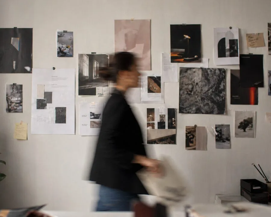 Creative studio team member moving past brand moodboards